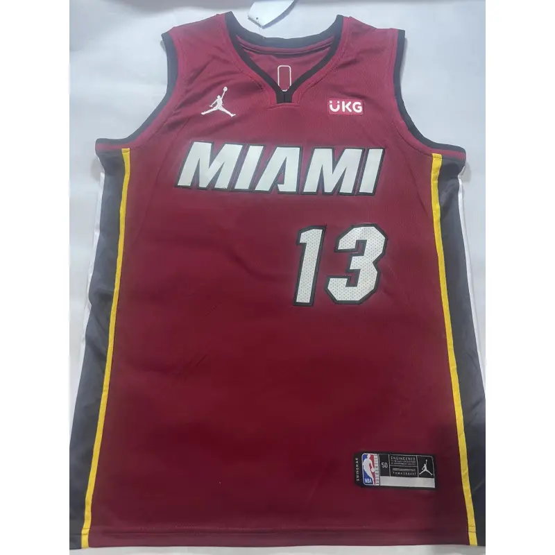 Camiseta Bam Adebayo #13 Miami Heat Marrón