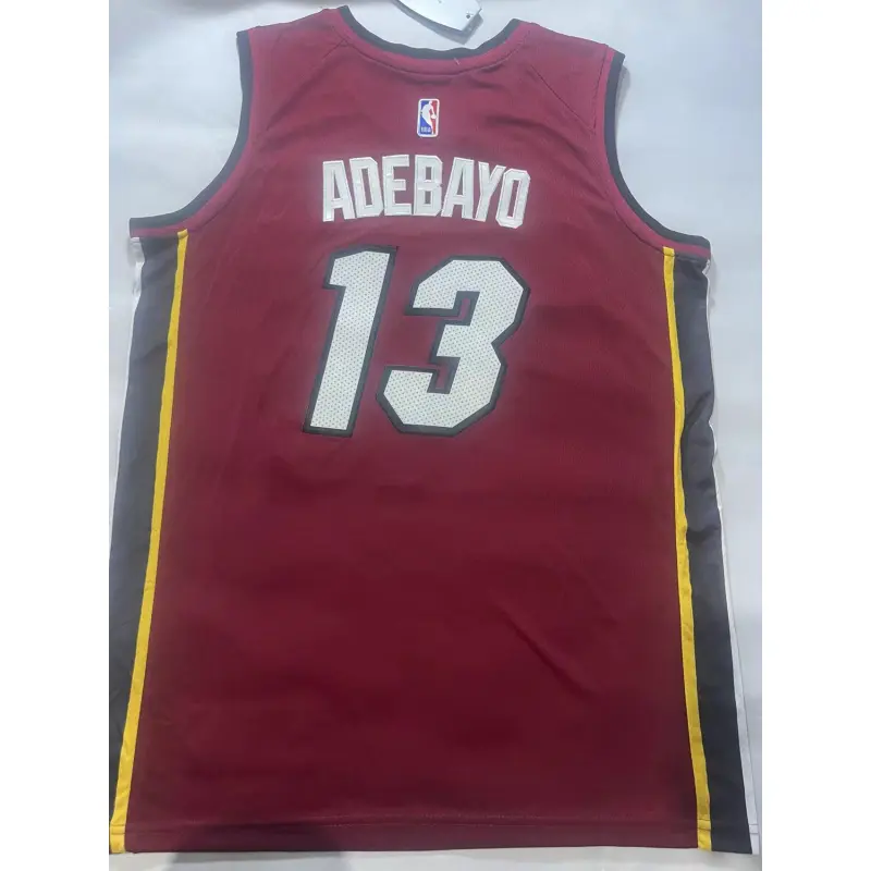 Camiseta Bam Adebayo #13 Miami Heat Marrón