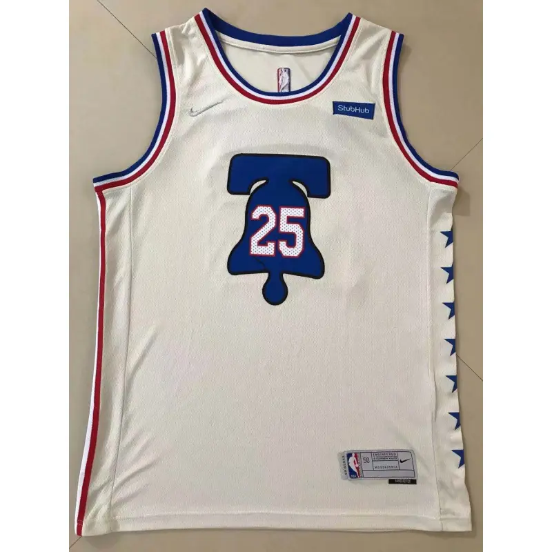 Camiseta Ben Simmons #25 Philadelphia 76ers Earned Edition Blanco Camiseta Ben Simmons #25 Philadelphia 76ers Earned Edition Blanco
