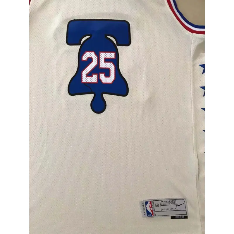 Camiseta Ben Simmons #25 Philadelphia 76ers Earned Edition Blanco Camiseta Ben Simmons #25 Philadelphia 76ers Earned Edition Blanco