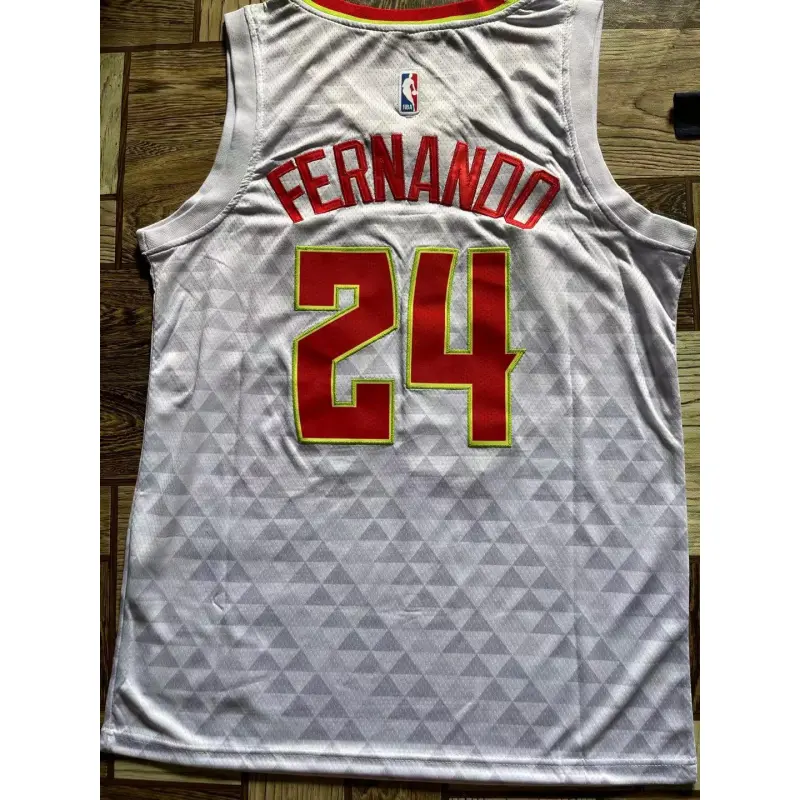 Camiseta Bruno Fernando #24 Atlanta Hawks Blanco