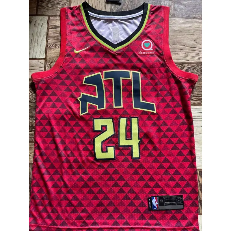 Camiseta Bruno Fernando #24 Atlanta Hawks Rojo