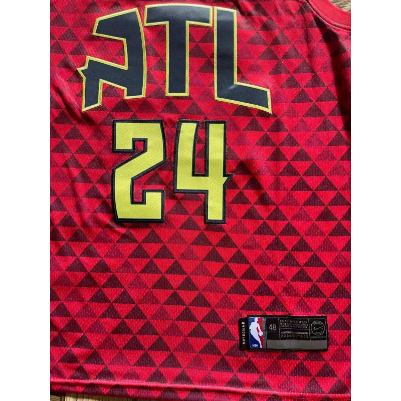 Camiseta Bruno Fernando #24 Atlanta Hawks Rojo