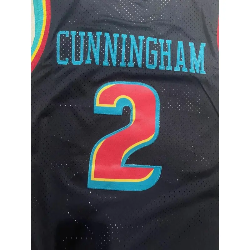 Camiseta Cade Cunningham #2 Detroit Pistons Negro Classic Edition