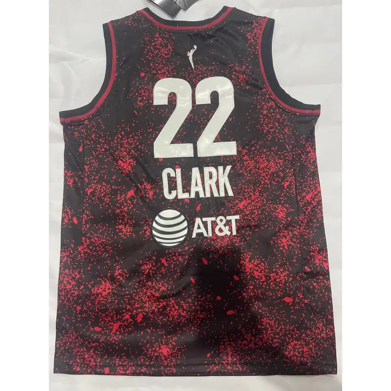 Camiseta Caitlin Clark #22 Indiana Fever Negro/Rojo