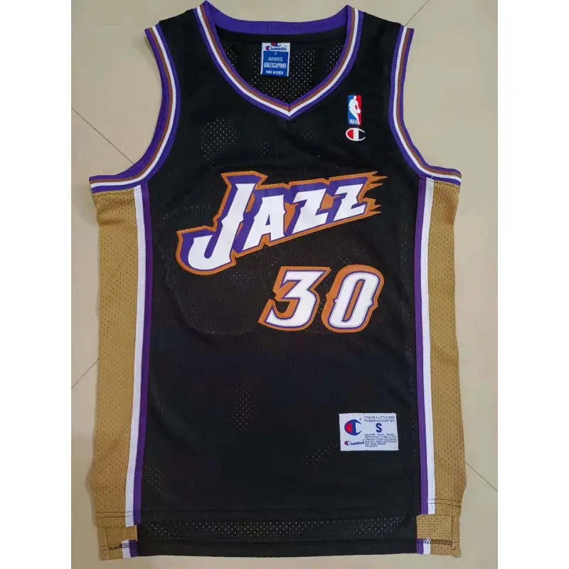 Camiseta Carlos Arroyo #30 Utah Jazz Negro Camiseta Carlos Arroyo #30 Utah Jazz Negro