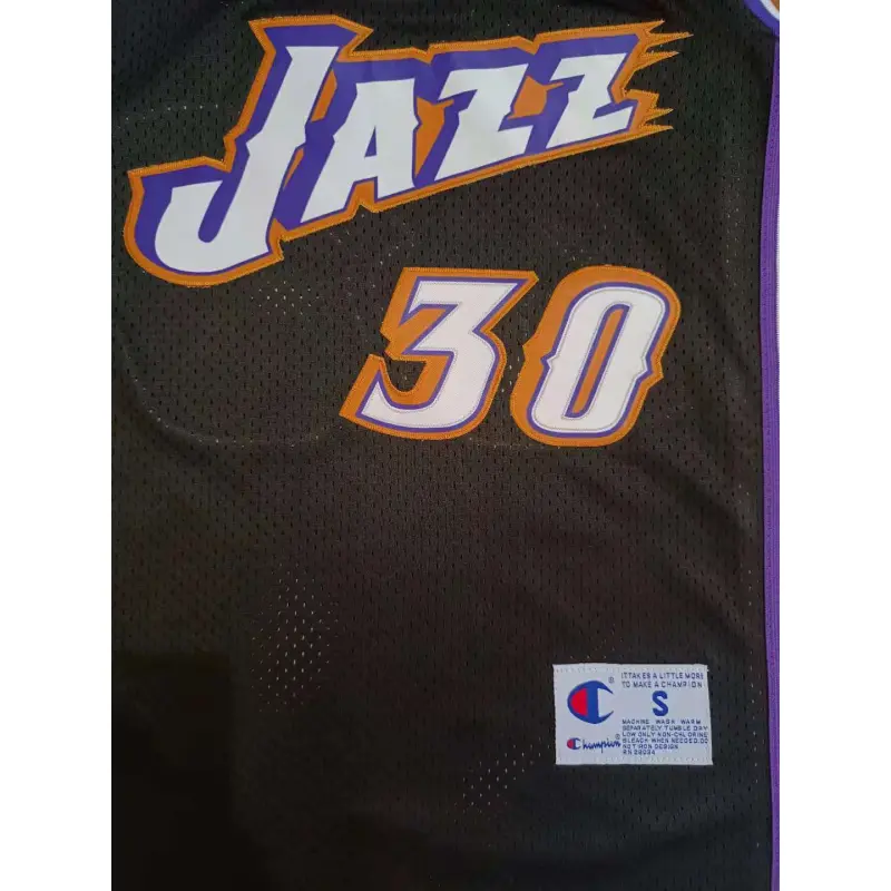 Camiseta Carlos Arroyo #30 Utah Jazz Negro Camiseta Carlos Arroyo #30 Utah Jazz Negro
