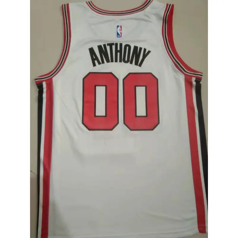 Camiseta Carmelo Anthony #00 Portland Trail Blazers City Edition Beige