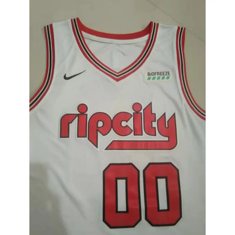 Camiseta Carmelo Anthony #00 Portland Trail Blazers City Edition Beige