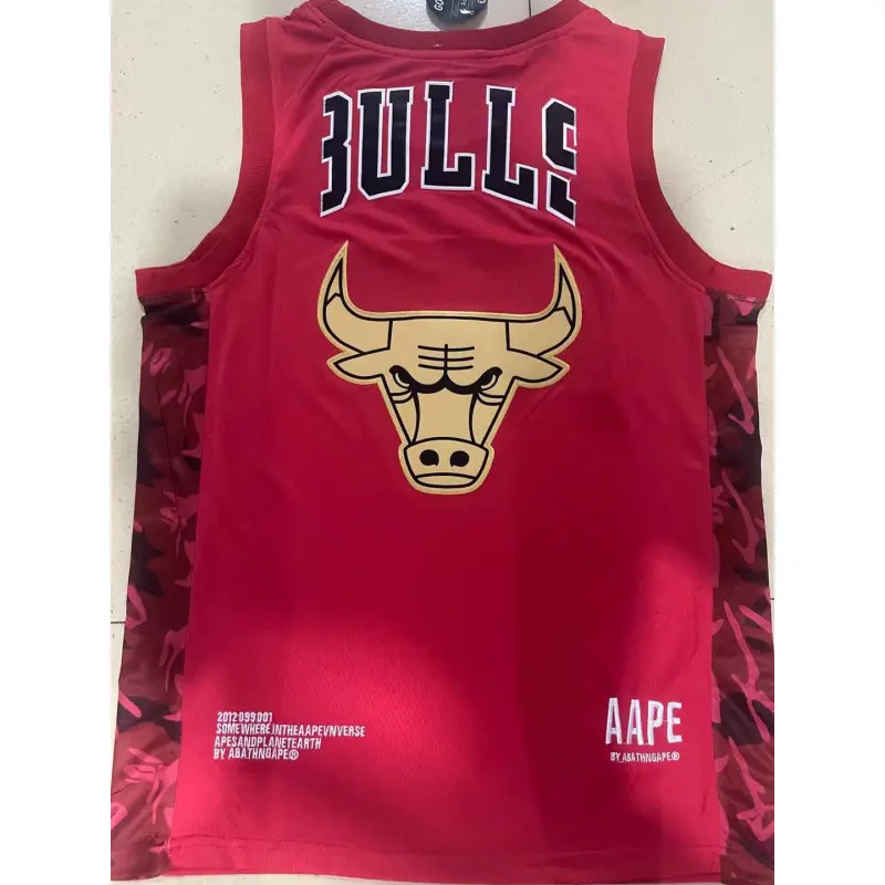 Camiseta Chicago Bulls Rojo Cabeza de toro Edition