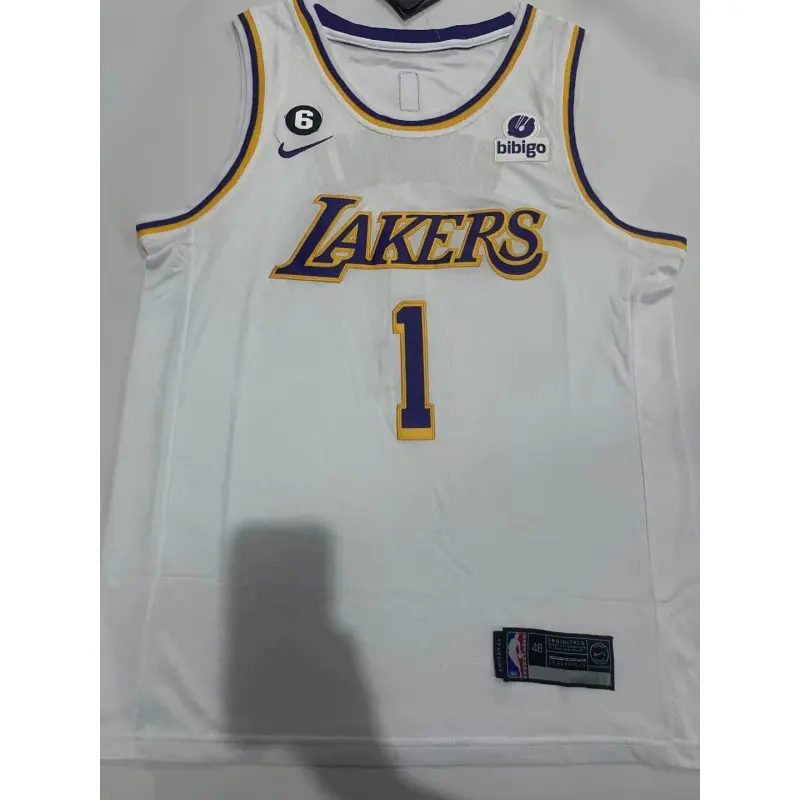 Camiseta D’Angelo Russell #1 Los Angeles Lakers 2023 Blanco