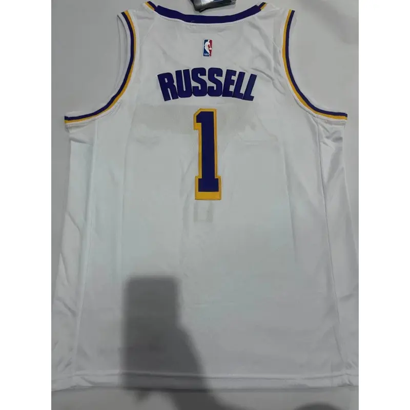 Camiseta D’Angelo Russell #1 Los Angeles Lakers 2023 Blanco