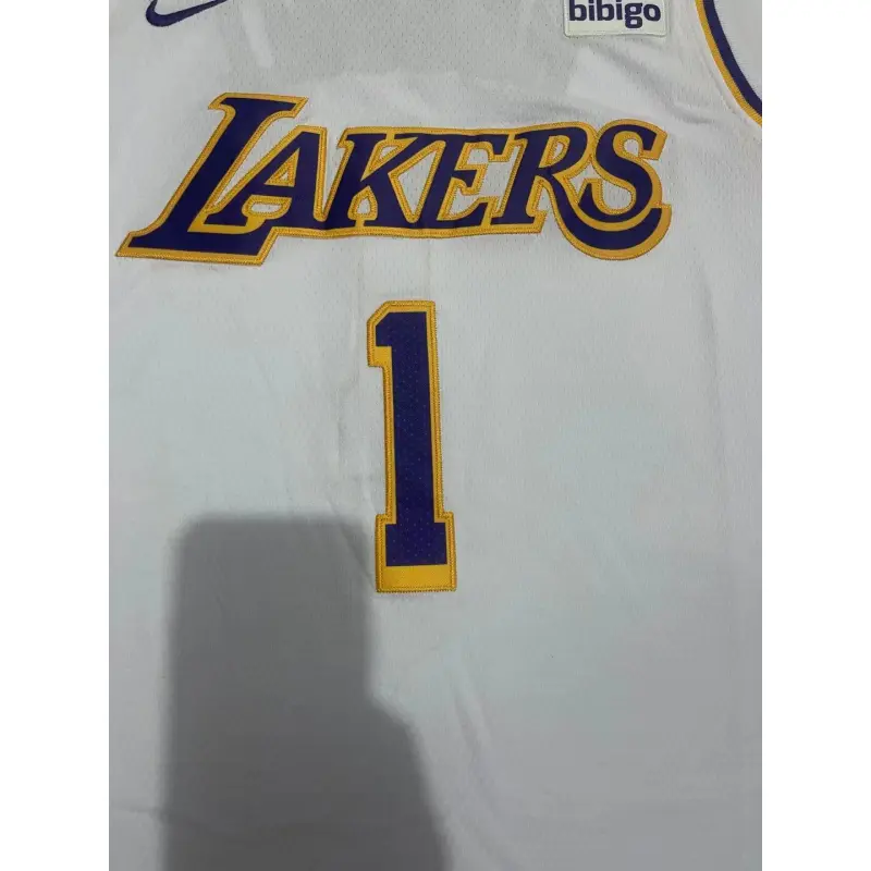 Camiseta D’Angelo Russell #1 Los Angeles Lakers 2023 Blanco