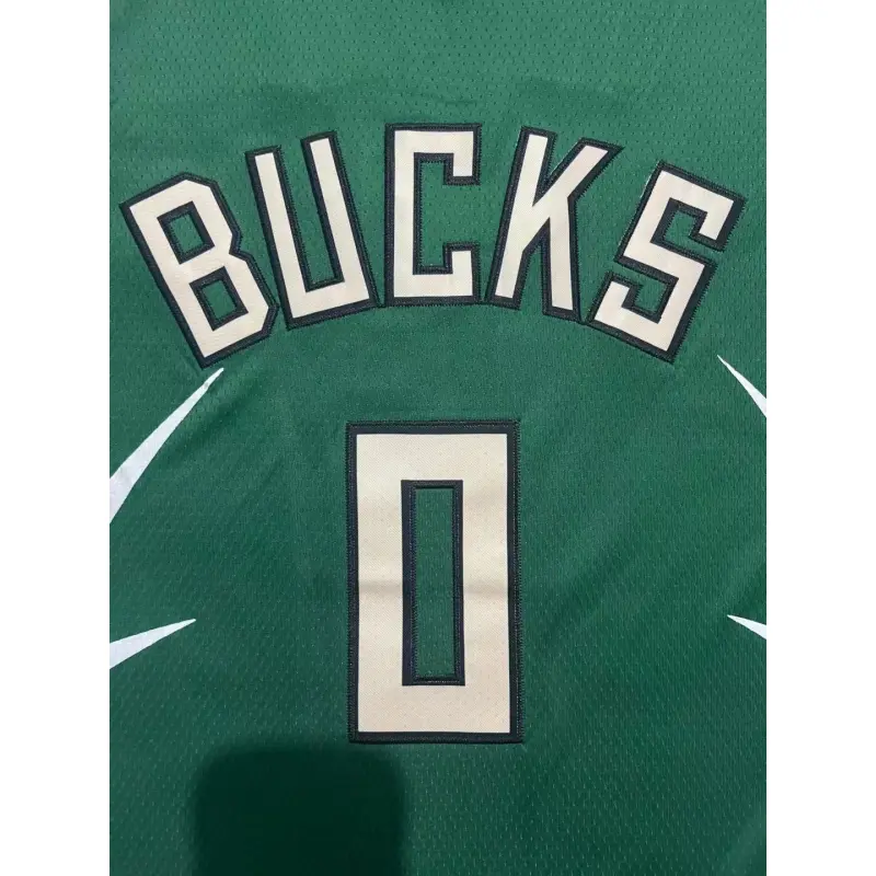 Camiseta Damian Lillard #0 Milwaukee Bucks Verde Edición de Moda Camiseta Damian Lillard #0 Milwaukee Bucks Verde Edición de Moda