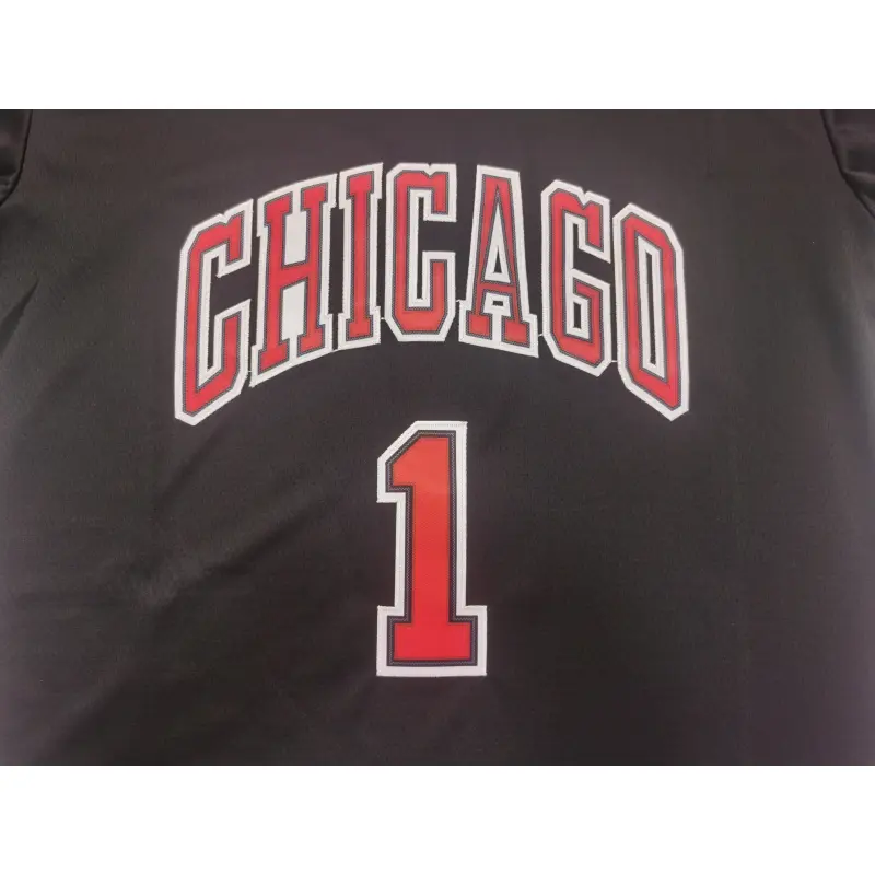 Camiseta Derrick Rose #1 Chicago Bulls Negro T-shirt Camiseta Derrick Rose #1 Chicago Bulls Negro T-shirt