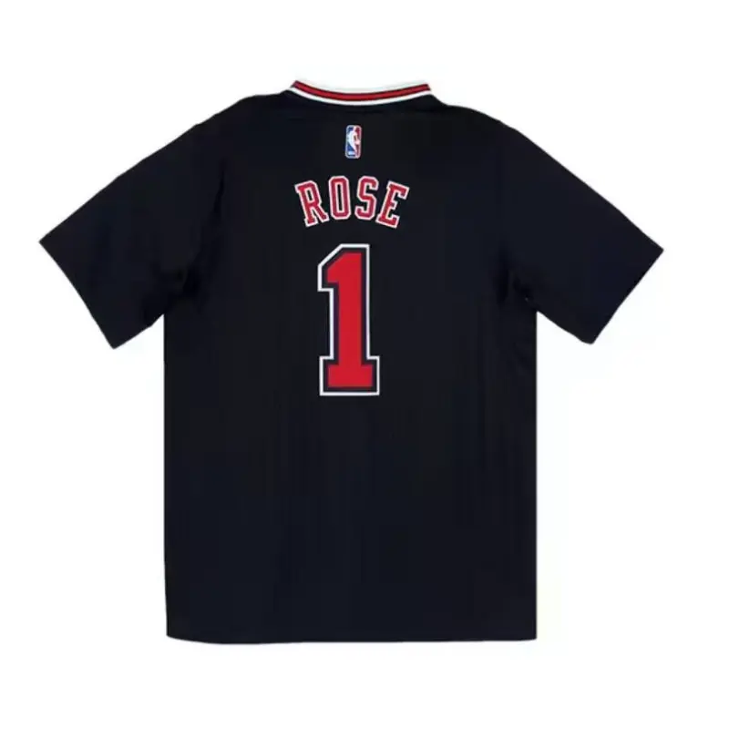 Camiseta Derrick Rose #1 Chicago Bulls Negro T-shirt Camiseta Derrick Rose #1 Chicago Bulls Negro T-shirt