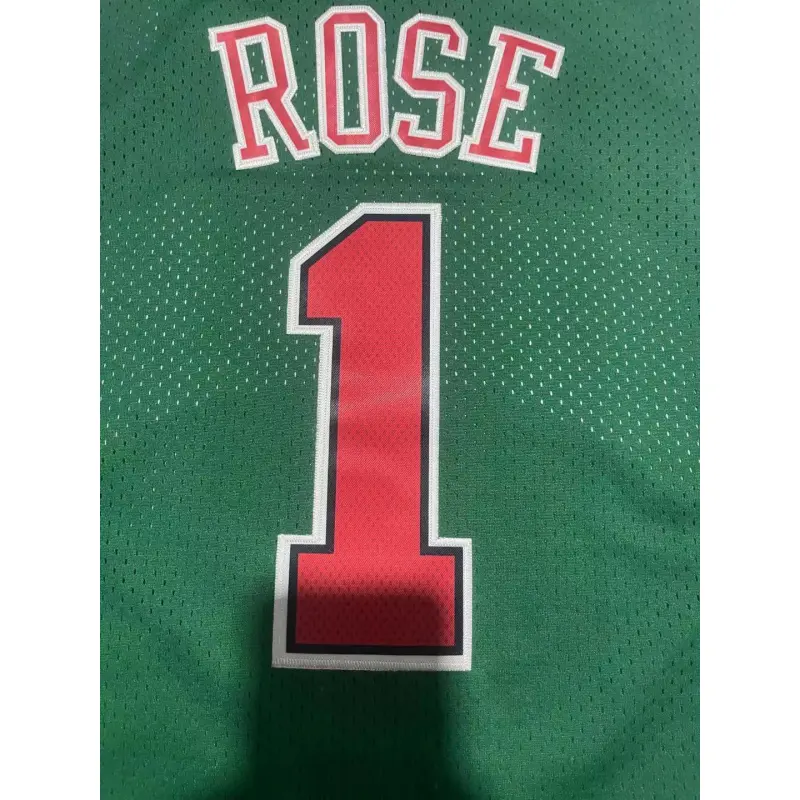 Camiseta Derrick Rose #1 Chicago Bulls Verde Retro Camiseta Derrick Rose #1 Chicago Bulls Verde Retro