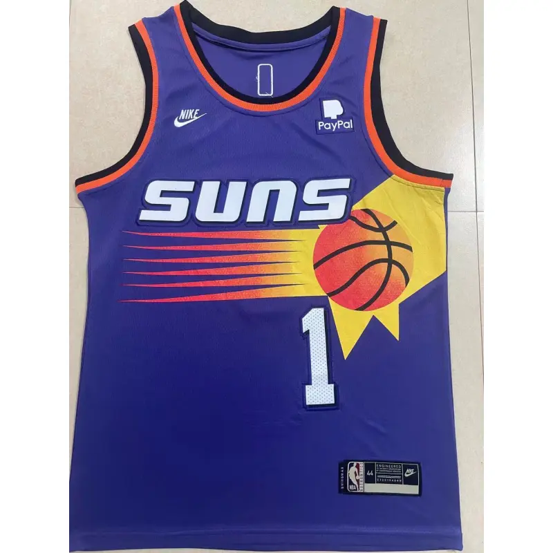 Camiseta Devin Booker #1 Phoenix Suns Morado Especial