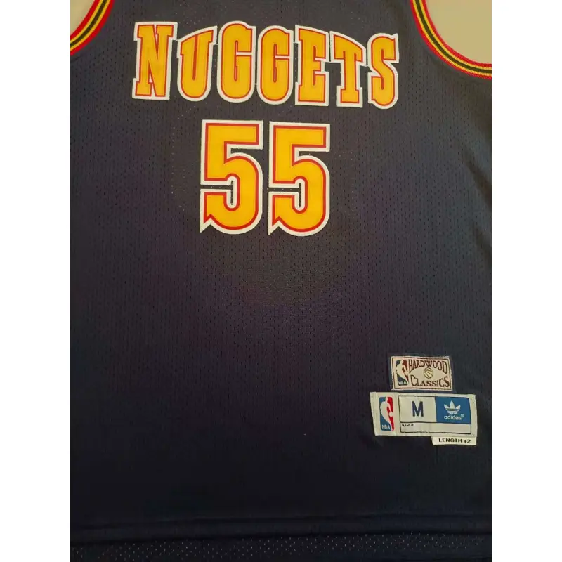 Camiseta Dikembe Mutombo #55 Denver Nuggets Azul Oscuro Classic Edition Camiseta Dikembe Mutombo #55 Denver Nuggets Azul Oscuro Classic Edition