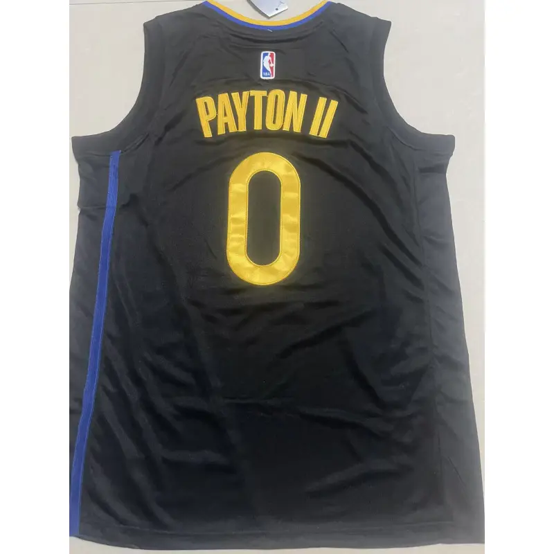 Camiseta Gary Payton II #0 Golden State Warriors Negro Camiseta Gary Payton II #0 Golden State Warriors Negro
