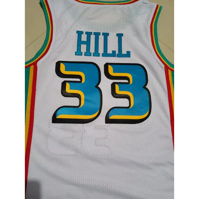 Camiseta Grant Hill #33 Detroit Pistons Blanco/Verde Retro Edition Camiseta Grant Hill #33 Detroit Pistons Blanco/Verde Retro Edition