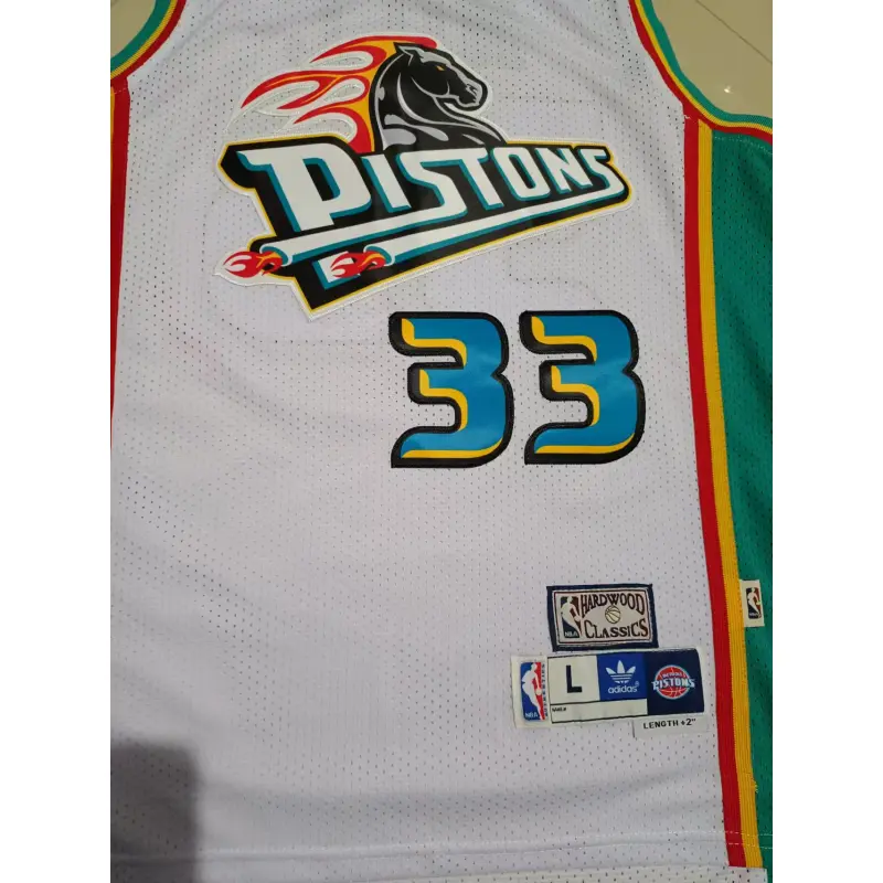 Camiseta Grant Hill #33 Detroit Pistons Blanco/Verde Retro Edition Camiseta Grant Hill #33 Detroit Pistons Blanco/Verde Retro Edition