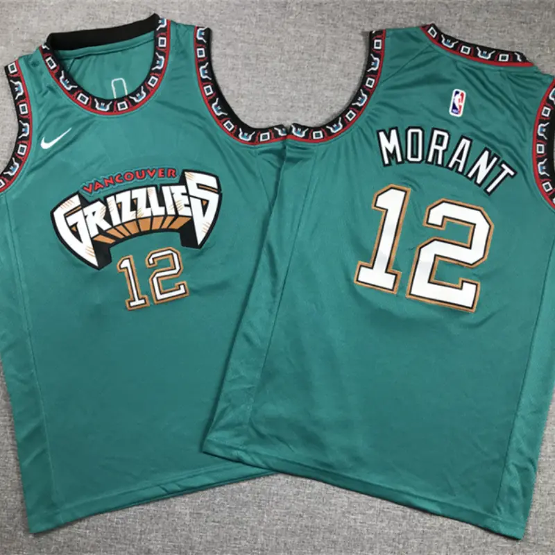 Camiseta Ja Morant #12 Memphis Grizzlies Verde Niño Camiseta Ja Morant #12 Memphis Grizzlies Verde Niño