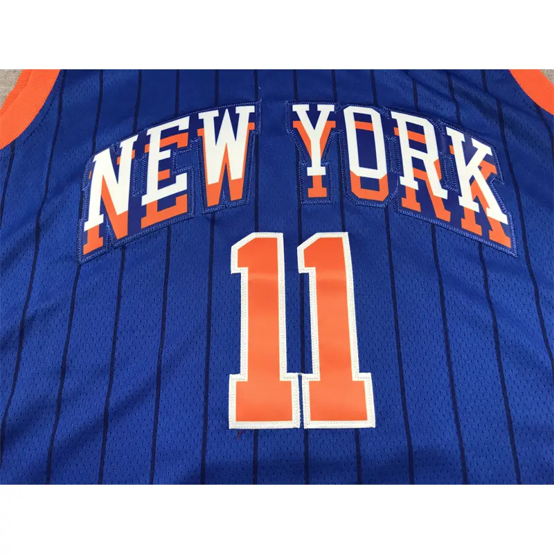 Camiseta Jalen Brunson #11 New York Knicks 2024 Azul City Edition Camiseta Jalen Brunson #11 New York Knicks 2024 Azul City Edition
