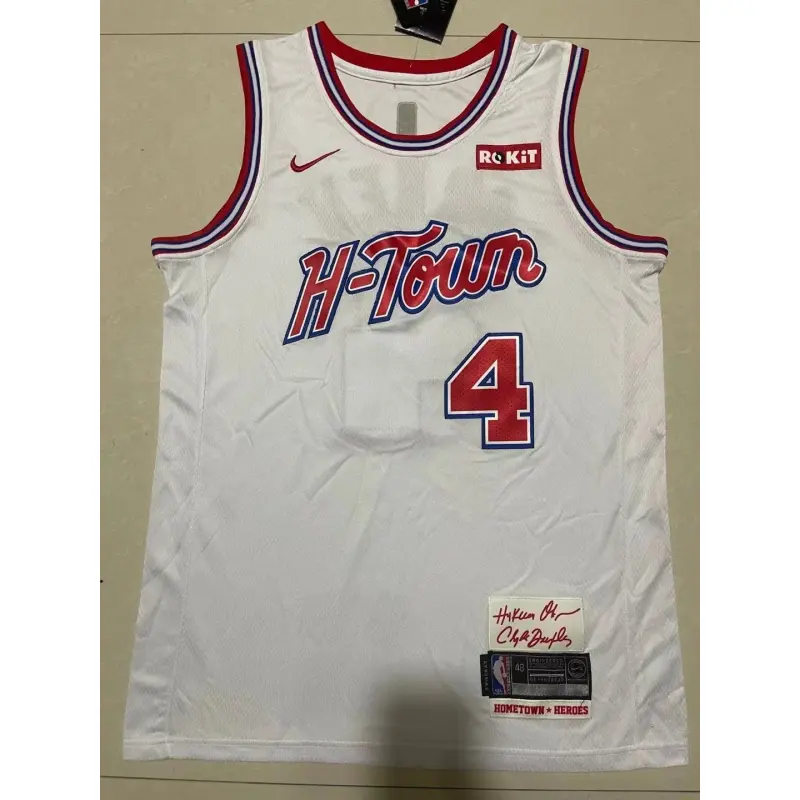 Camiseta Jalen Green #4 Houston Rockets 2024 City Edition Blanco