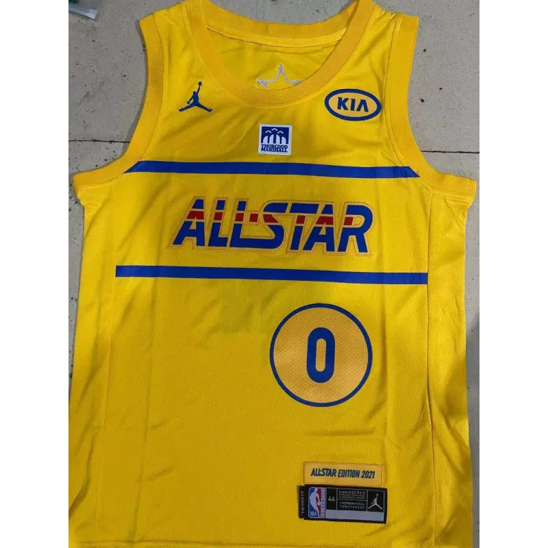 Camiseta Jayson Tatum #0 All-Star 2021 Amarillo Camiseta Jayson Tatum #0 All-Star 2021 Amarillo