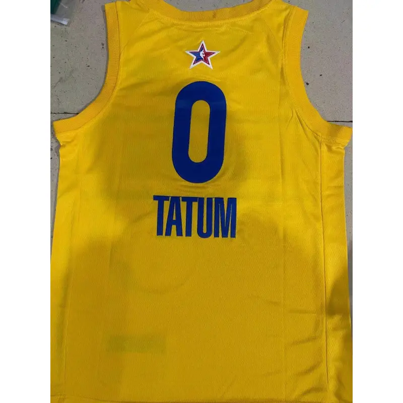 Camiseta Jayson Tatum #0 All-Star 2021 Amarillo Camiseta Jayson Tatum #0 All-Star 2021 Amarillo