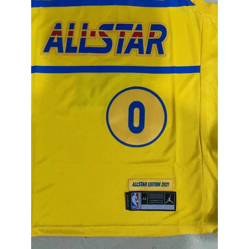 Camiseta Jayson Tatum #0 All-Star 2021 Amarillo Camiseta Jayson Tatum #0 All-Star 2021 Amarillo