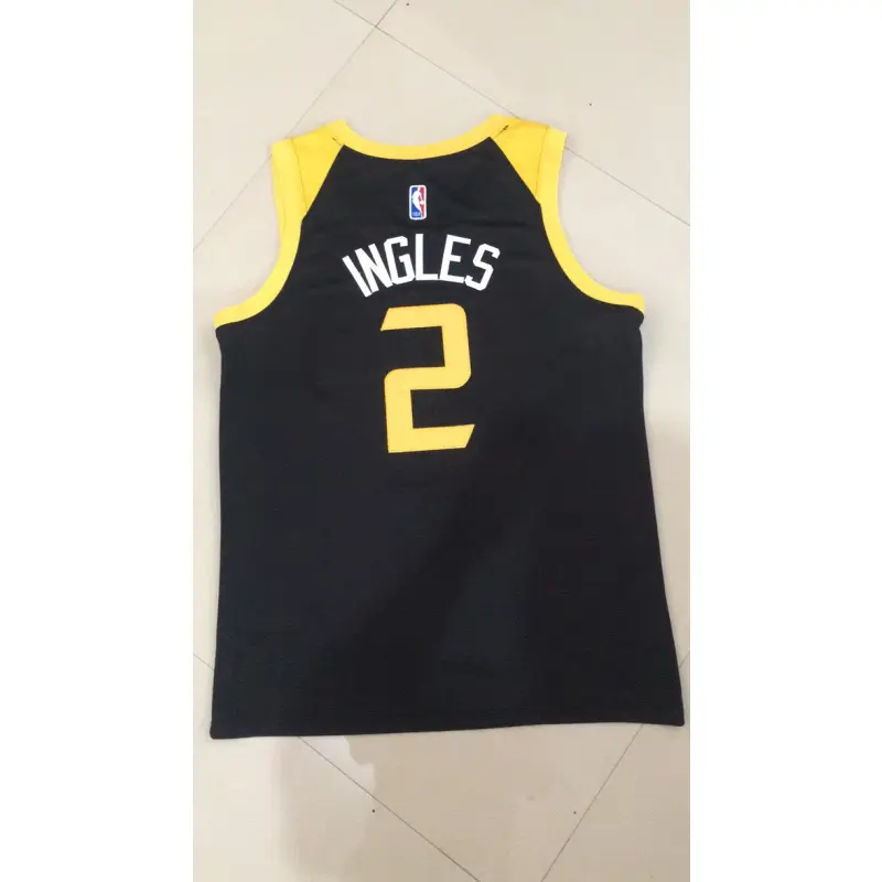 Camiseta Joe Ingles #2 Utah Jazz 2021 Negro City Edition Camiseta Joe Ingles #2 Utah Jazz 2021 Negro City Edition