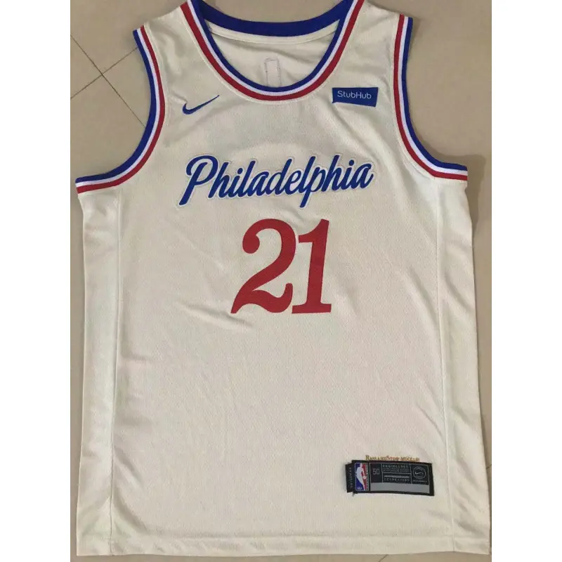 Camiseta Joel Embiid #21 Philadelphia 76ers 19/20 Beige City Edition