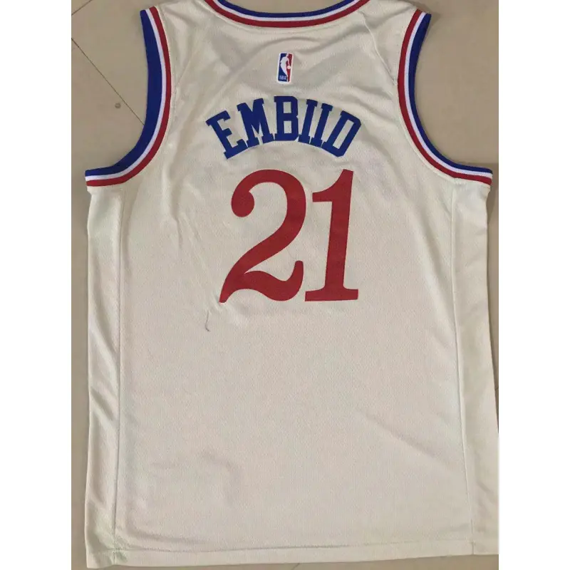 Camiseta Joel Embiid #21 Philadelphia 76ers 19/20 Beige City Edition