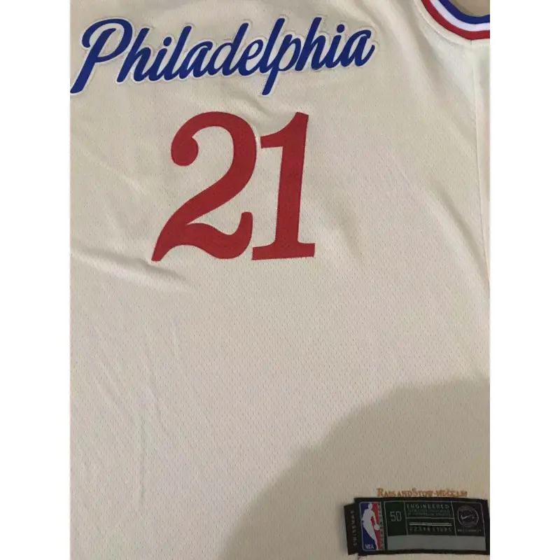 Camiseta Joel Embiid #21 Philadelphia 76ers 19/20 Beige City Edition