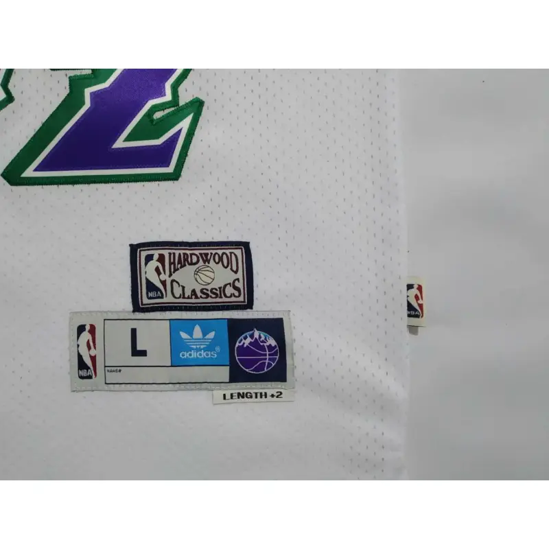 Camiseta John Stockton #12 Utah Jazz Blanco Classic Edition