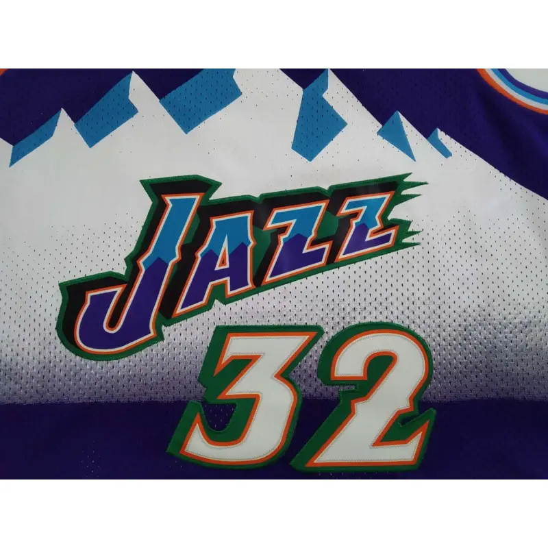 Camiseta Karl Malone #32 Utah Jazz Morado Classic Edition Camiseta Karl Malone #32 Utah Jazz Morado Classic Edition