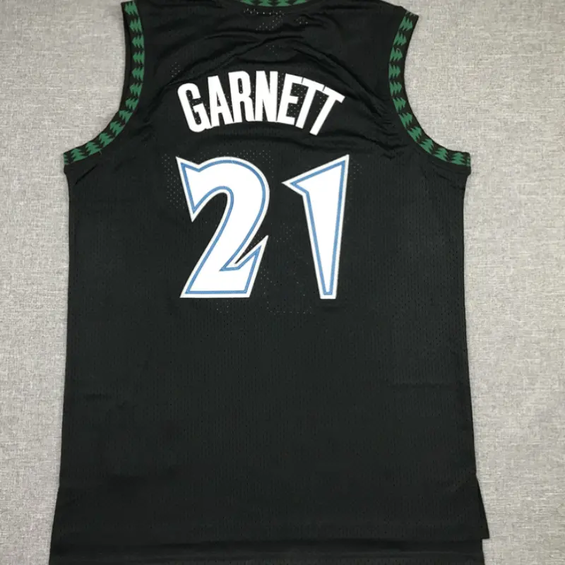Camiseta Kevin Garnett #21 Minnesota Timberwolves Negro Classic Camiseta Kevin Garnett #21 Minnesota Timberwolves Negro Classic