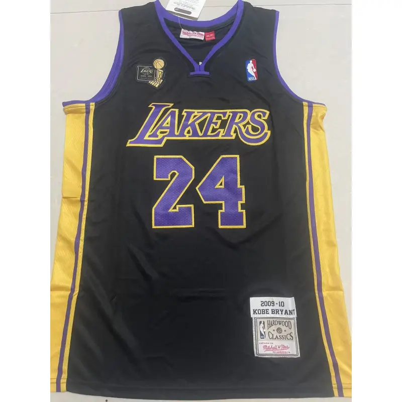 Camiseta Kobe Bryant #24 Los Angeles Lakers 2009/10 Negro