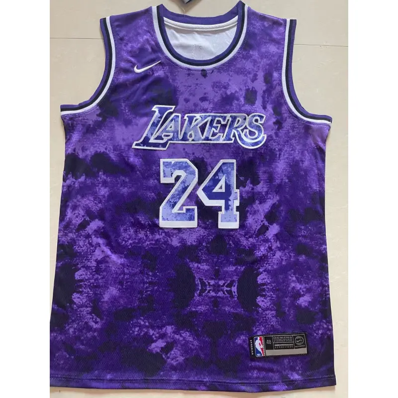 Camiseta Kobe Bryant #24 Los Angeles Lakers 2024 Morado Estampado City Edition