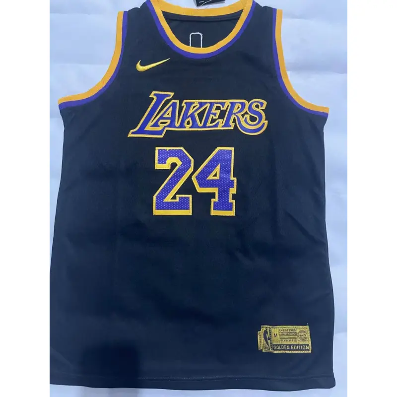 Camiseta Kobe Bryant #24 Los Angeles Lakers Negro Niño