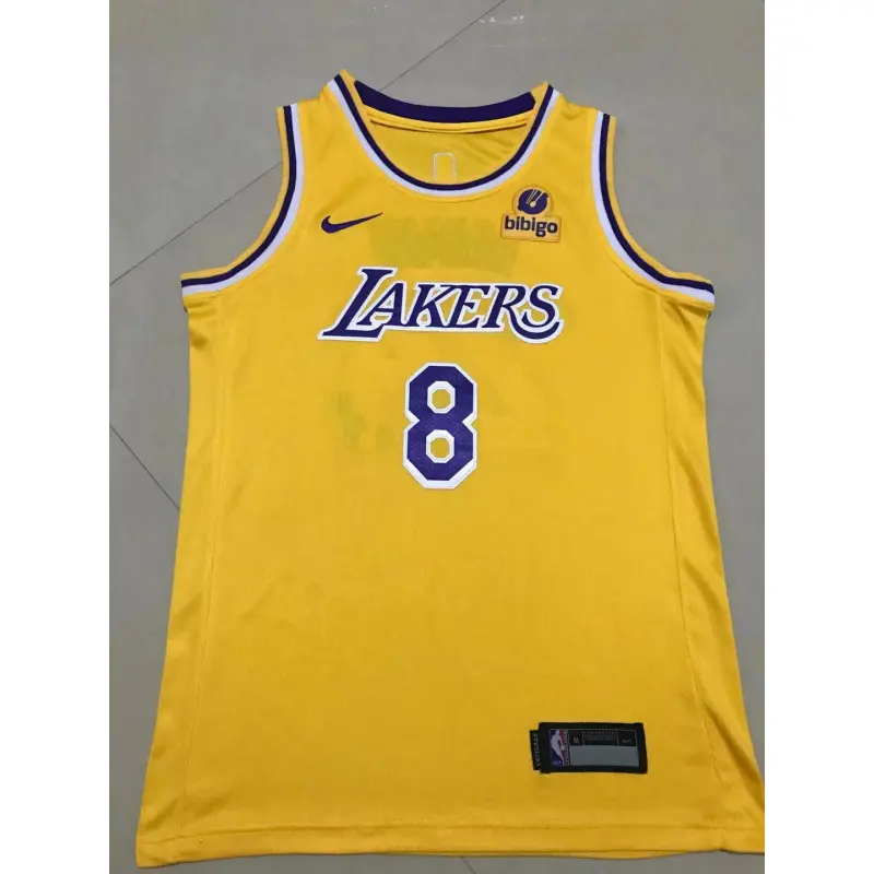Camiseta Kobe Bryant #24/8 Los Angeles Lakers Amarillo Niño