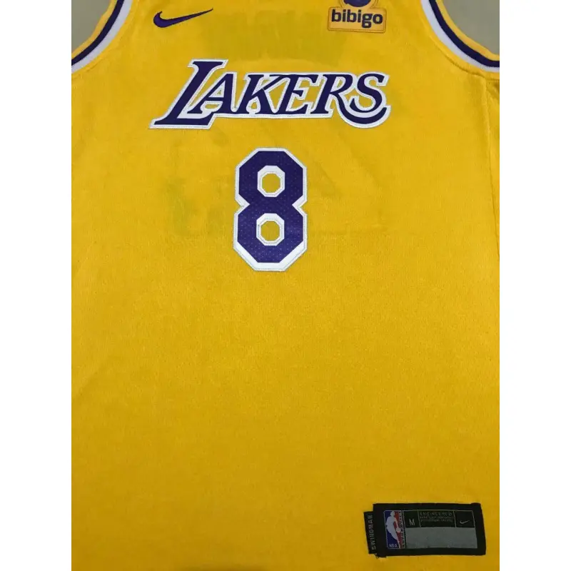 Camiseta Kobe Bryant #24/8 Los Angeles Lakers Amarillo Niño