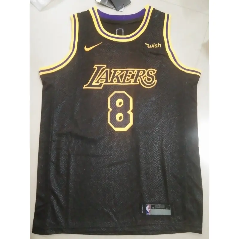 Camiseta Kobe Bryant #8/24 Los Angeles Lakers Negro Niño