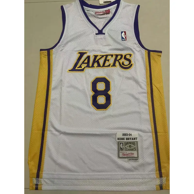 Camiseta Kobe Bryant #8 Los Angeles Lakers 2003/04 Blanco Classic Edition