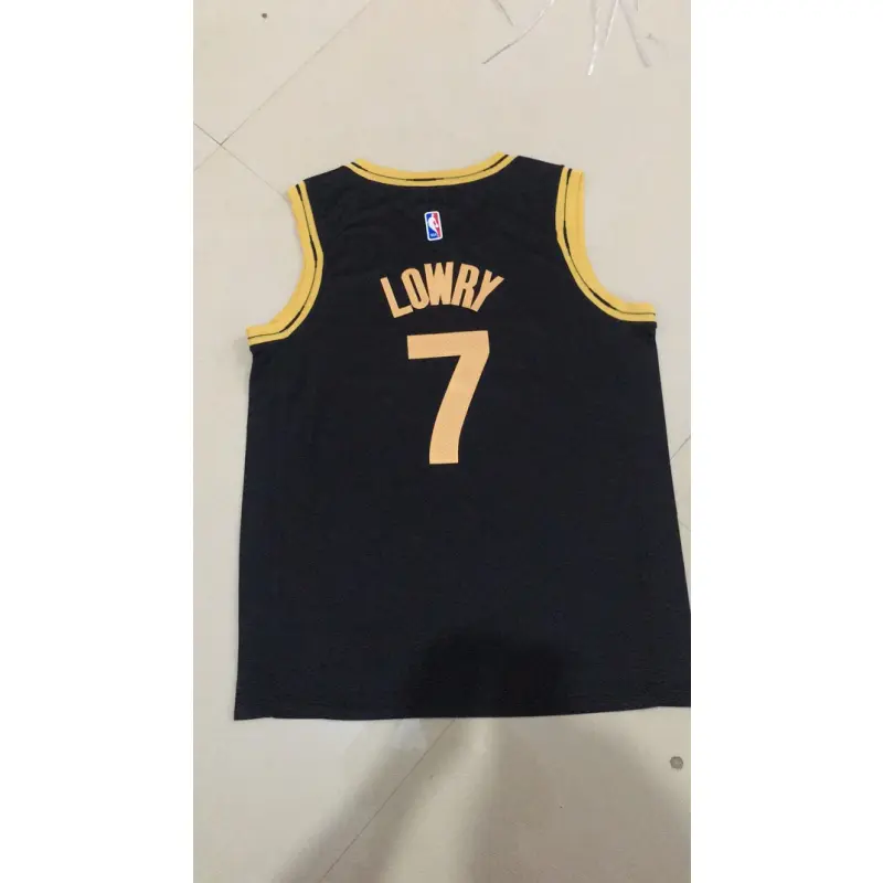 Camiseta Kyle Lowry #7 Toronto Raptors Negro