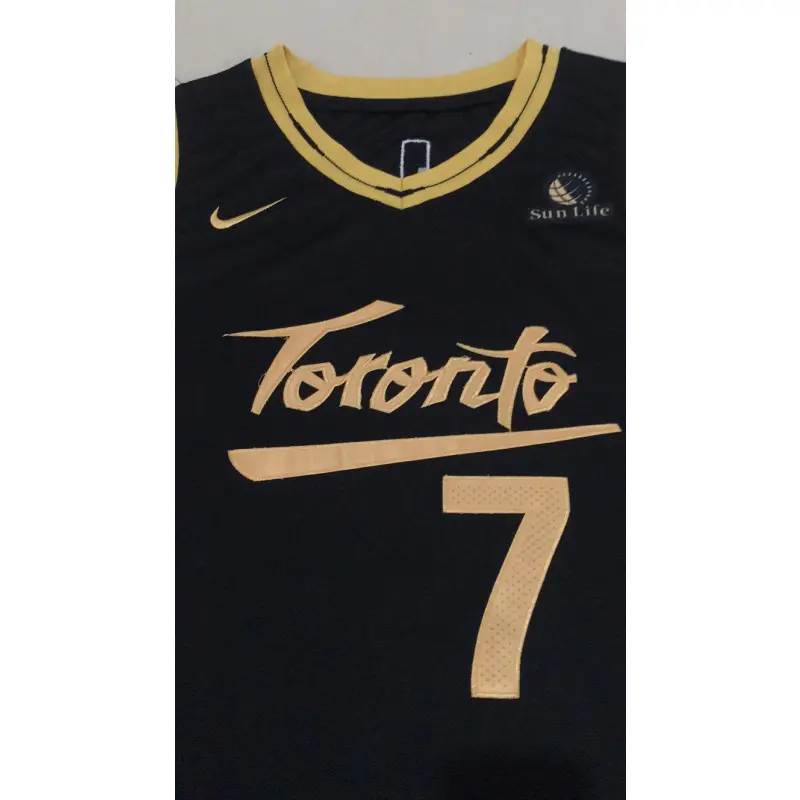 Camiseta Kyle Lowry #7 Toronto Raptors Negro