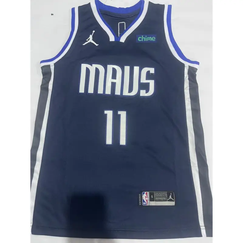Camiseta Kyrie Irving #11 Dallas Mavericks Azul Oscuro Niño