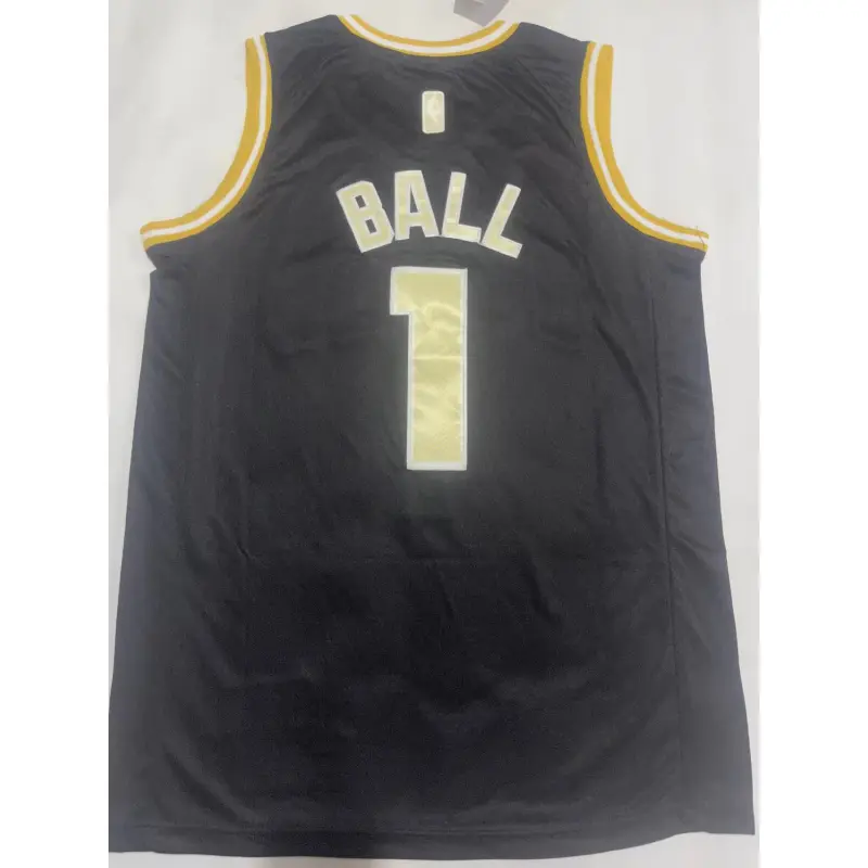 Camiseta LaMelo Ball #1 Charlotte Hornets 2024 Negro Camiseta LaMelo Ball #1 Charlotte Hornets 2024 Negro